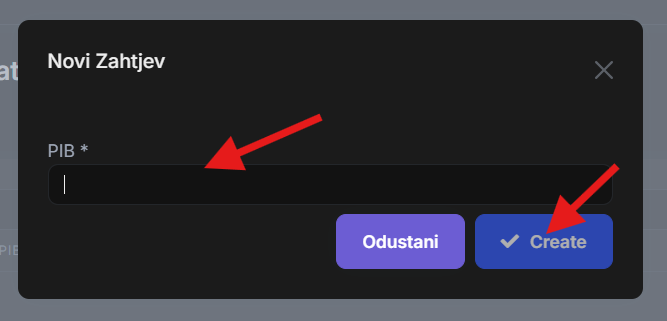 New Request Step 2 Screenshot