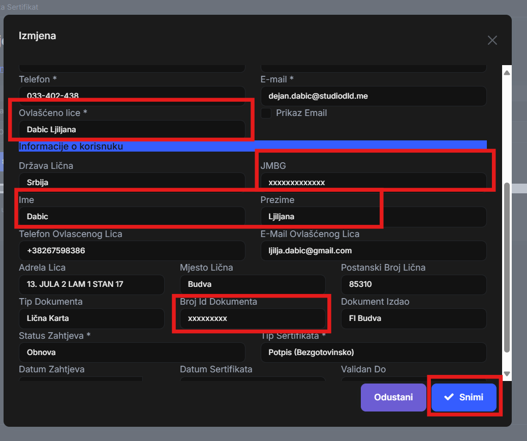 Renewal Step 3 Screenshot