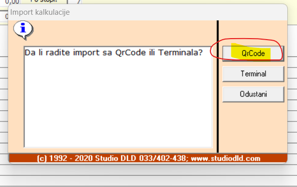 qr kod select